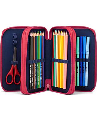 ergobag Astuccio Maxi Completo - 3 Zip e Tasca per Monete - Bearicorn Astucci per la Scuola