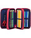 ergobag Astuccio Maxi Completo - 3 Zip e Tasca per Monete - Bearicorn Astucci per la Scuola