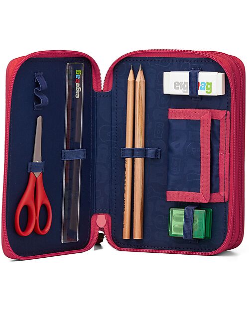 ergobag Astuccio Maxi Completo - 3 Zip e Tasca per Monete - Bearicorn Astucci per la Scuola