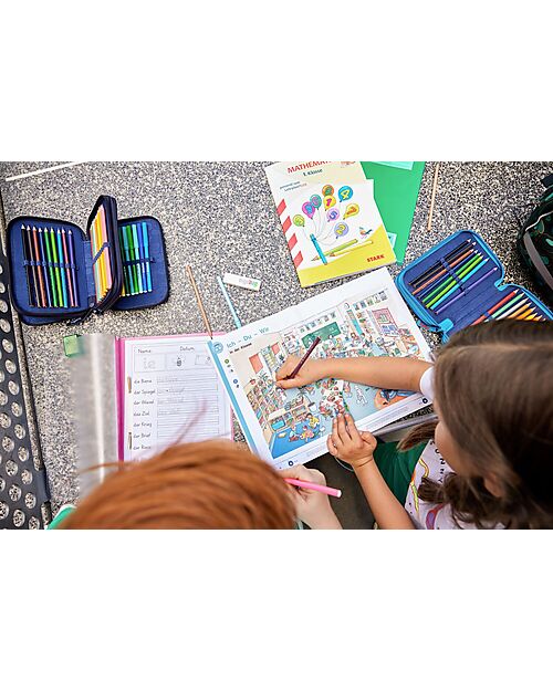 ergobag Astuccio Maxi Completo - 3 Zip e Tasca per Monete - Bearlaxy Astucci per la Scuola