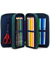 ergobag Astuccio Maxi Completo - 3 Zip e Tasca per Monete - BearRex Astucci per la Scuola