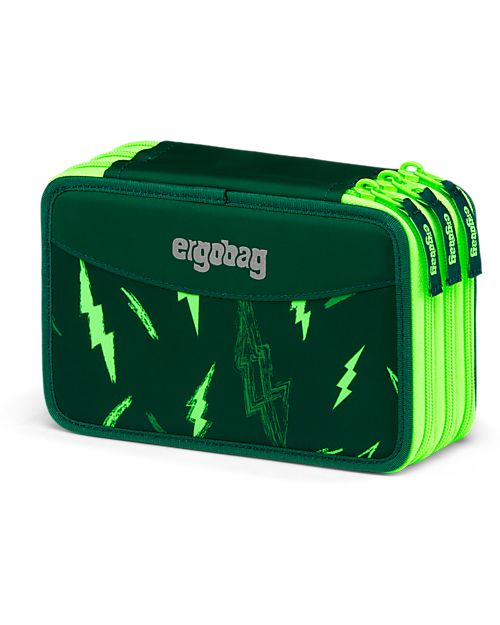 ergobag Astuccio Maxi Completo - 3 Zip e Tasca per Monete - Beartastic Astucci per la Scuola