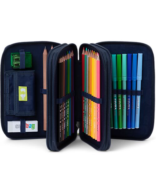 ergobag Astuccio Maxi Completo - 3 Zip e Tasca per Monete - Beartastic Astucci per la Scuola