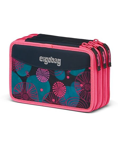 ergobag Astuccio Maxi Completo - 3 Zip e Tasca per Monete - CoralBear Astucci per la Scuola