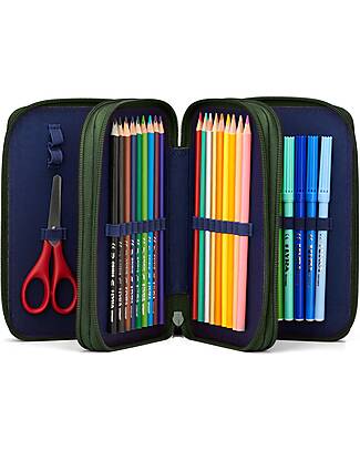 ergobag Astuccio Maxi Completo - 3 Zip e Tasca per Monete - ExBeardition Astucci per la Scuola