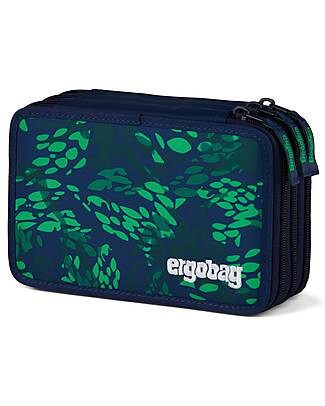 ergobag Astuccio Maxi Completo - 3 Zip e Tasca per Monete - FiresBear Dragon Astucci per la Scuola