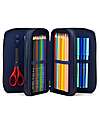 ergobag Astuccio Maxi Completo - 3 Zip e Tasca per Monete - FiresBear Dragon Astucci per la Scuola