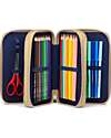ergobag Astuccio Maxi Completo - 3 Zip e Tasca per Monete - FlowBear Astucci per la Scuola