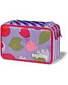 ergobag Astuccio Maxi Completo - 3 Zip e Tasca per Monete - Flower PowBear Astucci per la Scuola