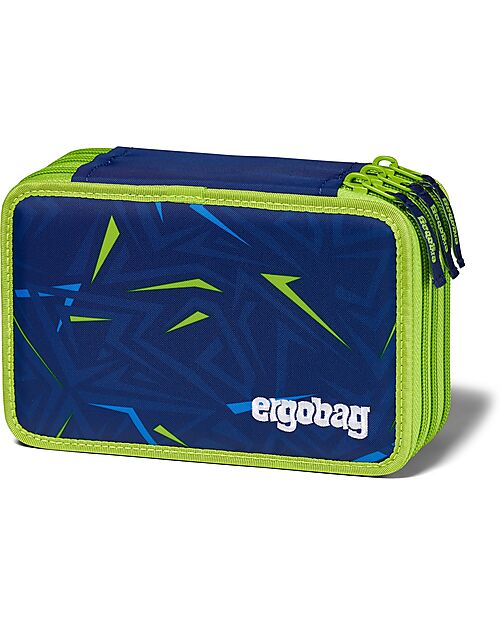ergobag Astuccio Maxi Completo - 3 Zip e Tasca per Monete - Front RunBear Astucci per la Scuola