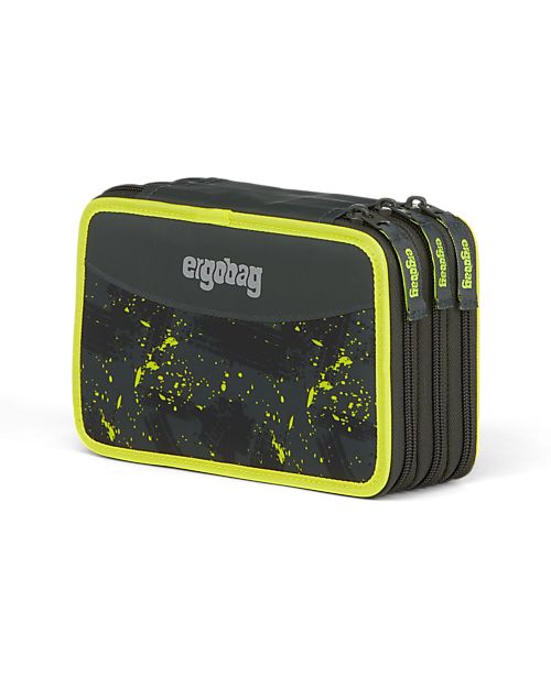 ergobag Astuccio Maxi Completo - 3 Zip e Tasca per Monete - HarvestBear Astucci per la Scuola