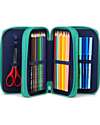 ergobag Astuccio Maxi Completo - 3 Zip e Tasca per Monete - Horsedreabear Astucci per la Scuola