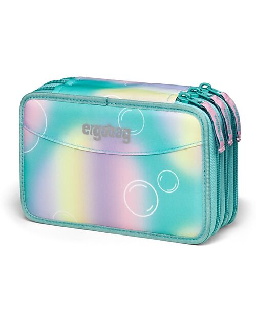 ergobag Astuccio Maxi Completo - 3 Zip e Tasca per Monete - Magic BubbleBear Astucci per la Scuola