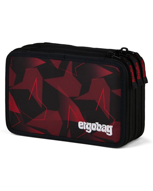 ergobag Astuccio Maxi Completo - 3 Zip e Tasca per Monete - Orsetto Inarrestabile Astucci per la Scuola