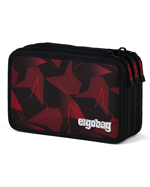 ergobag Astuccio Maxi Completo - 3 Zip e Tasca per Monete - Orsetto Inarrestabile Astucci per la Scuola