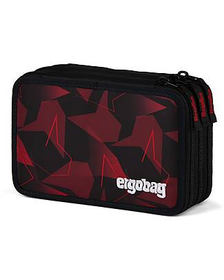 ergobag Astuccio Maxi Completo - 3 Zip e Tasca per Monete - Orsetto Inarrestabile Astucci per la Scuola