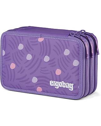 ergobag Astuccio Maxi Completo - 3 Zip e Tasca per Monete - PonyBearadise Astucci per la Scuola