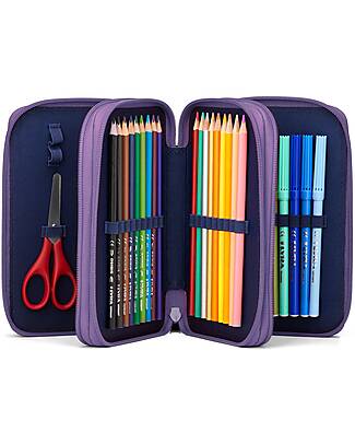 ergobag Astuccio Maxi Completo - 3 Zip e Tasca per Monete - PonyBearadise Astucci per la Scuola