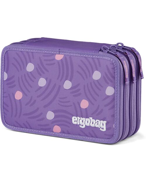 ergobag Astuccio Maxi Completo - 3 Zip e Tasca per Monete - PonyBeardise Astucci per la Scuola
