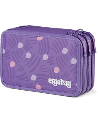 ergobag Astuccio Maxi Completo - 3 Zip e Tasca per Monete - PonyBeardise Astucci per la Scuola