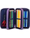 ergobag Astuccio Maxi Completo - 3 Zip e Tasca per Monete - PonyBeardise Astucci per la Scuola