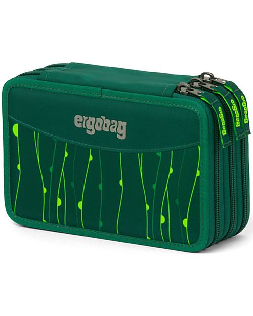 ergobag Astuccio Maxi Completo - 3 Zip e Tasca per Monete - RambazamBear Astucci per la Scuola
