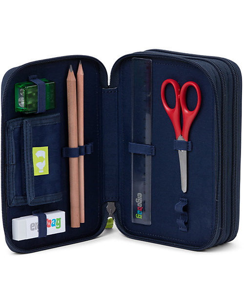 ergobag Astuccio Maxi Completo - 3 Zip e Tasca per Monete - RambazamBear Astucci per la Scuola