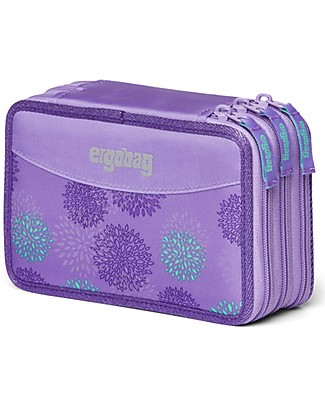 ergobag Astuccio Maxi Completo - 3 Zip e Tasca per Monete - SleighBear Glow Astucci