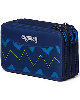 ergobag Astuccio Maxi Completo - 3 Zip e Tasca per Monete - Soccer FanBear Astucci per la Scuola