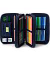 ergobag Astuccio Maxi Completo - 3 Zip e Tasca per Monete - Starlightbear Astucci per la Scuola