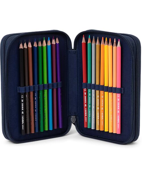 ergobag Astuccio Maxi Completo - 3 Zip e Tasca per Monete - Starlightbear Astucci per la Scuola