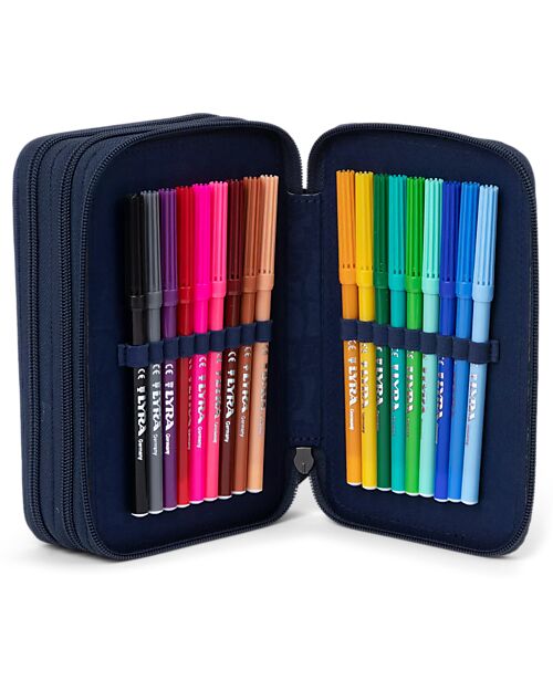 ergobag Astuccio Maxi Completo - 3 Zip e Tasca per Monete - Starlightbear Astucci per la Scuola