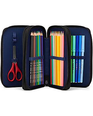 ergobag Astuccio Maxi Completo - 3 Zip e Tasca per Monete - Super ReflectBear Astucci per la Scuola