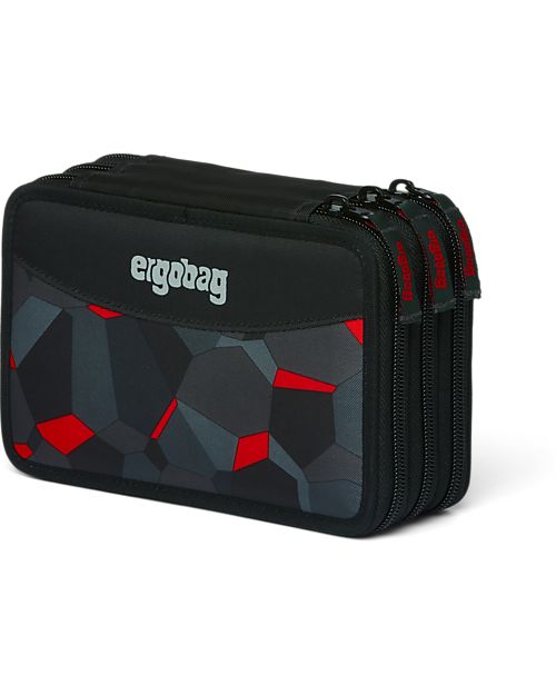 ergobag Astuccio Maxi Completo - 3 Zip e Tasca per Monete - TaekBeardo Astucci per la Scuola