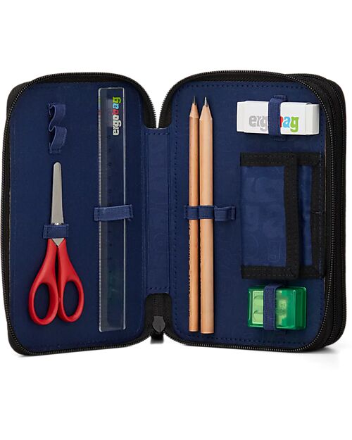 ergobag Astuccio Maxi Completo - 3 Zip e Tasca per Monete - TaekBeardo Astucci per la Scuola