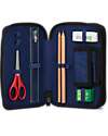 ergobag Astuccio Maxi Completo - 3 Zip e Tasca per Monete - TaekBeardo Astucci per la Scuola