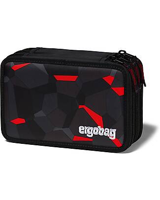 ergobag Astuccio Maxi Completo - 3 Zip e Tasca per Monete - TaekBeardo Astucci per la Scuola