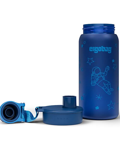 ergobag Borraccia con Apertura easy-to-drink - 500 ml - Astronauta - Senza BPA Borracce non Termiche