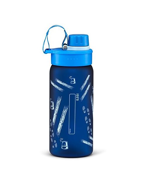 ergobag Borraccia con Apertura easy-to-drink - 500 ml - Bluelight - Senza BPA Borracce non Termiche