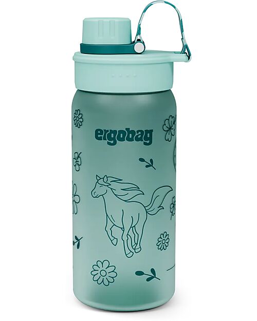 ergobag Borraccia con Apertura easy-to-drink - 500 ml - Cavallo - Senza BPA Borracce non Termiche