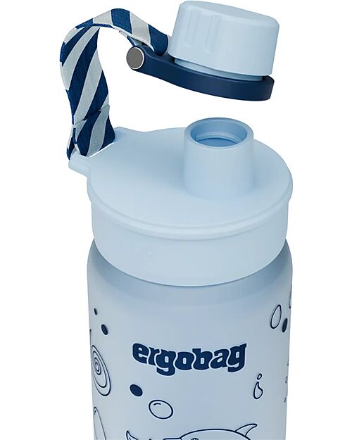 ergobag Borraccia con Apertura easy-to-drink - 500 ml - Delfino - Senza BPA Borracce non Termiche