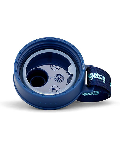 ergobag Borraccia con Apertura easy-to-drink - 500 ml - Dino Blu - Senza BPA Borracce non Termiche