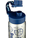 ergobag Borraccia con Apertura easy-to-drink - 500 ml - Dino Blu - Senza BPA Borracce non Termiche