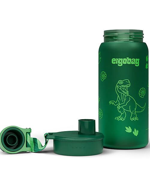 ergobag Borraccia con Apertura easy-to-drink - 500 ml - Dinosauro - Senza BPA Borracce non Termiche