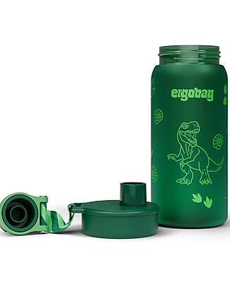 ergobag Borraccia con Apertura easy-to-drink - 500 ml - Dinosauro - Senza BPA Borracce non Termiche