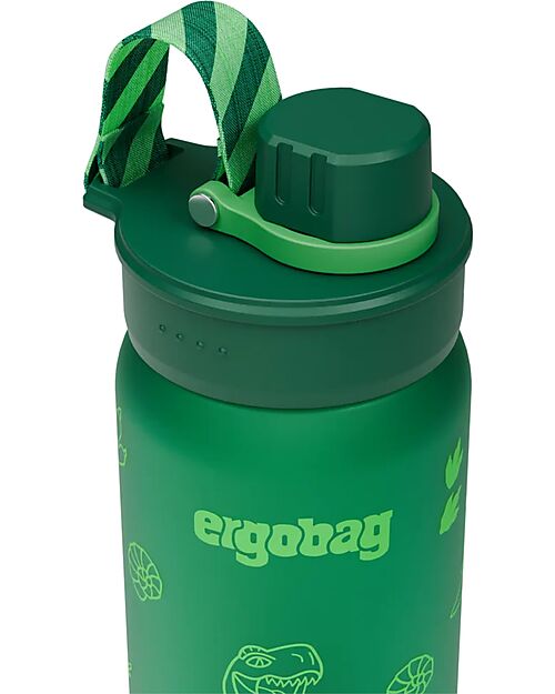 ergobag Borraccia con Apertura easy-to-drink - 500 ml - Dinosauro - Senza BPA Borracce non Termiche