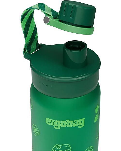 ergobag Borraccia con Apertura easy-to-drink - 500 ml - Dinosauro - Senza BPA Borracce non Termiche
