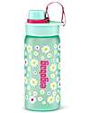 ergobag Borraccia con Apertura easy-to-drink - 500 ml - Flowers - Senza BPA Borracce non Termiche