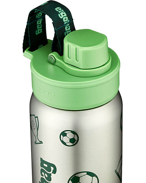 ergobag Borraccia con Apertura easy-to-drink - 500 ml - Football Verde - Senza BPA
 Borracce non Termiche