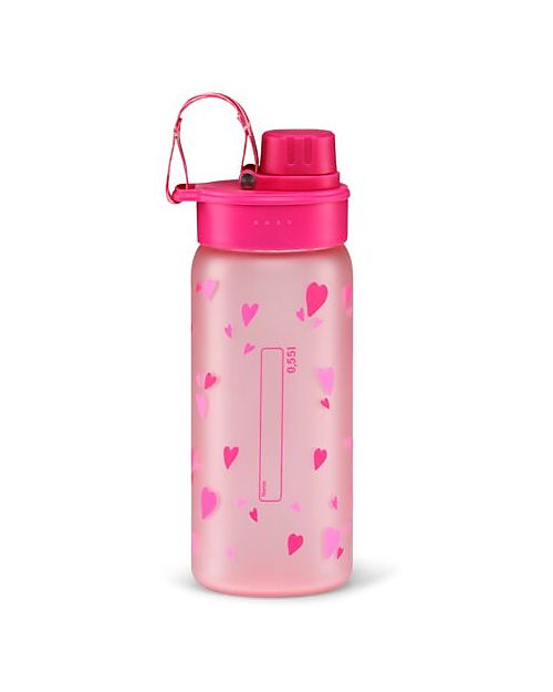 ergobag Borraccia con Apertura easy-to-drink - 500 ml - Hearts - Senza BPA Borracce non Termiche